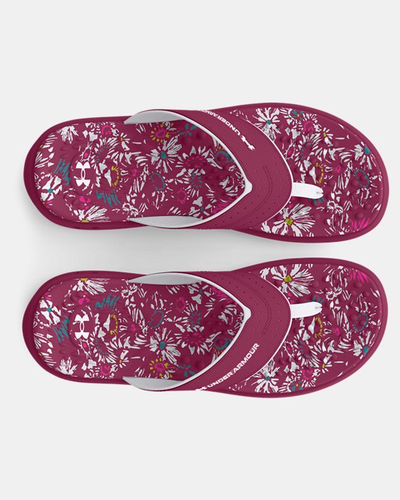 Women's UA Ignite Pro Marbella Graphic Sandals in Purple image number 2